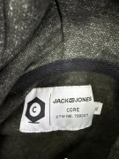 JACK & JONES CORE Φούτερ Hoodie XL | Tonal Print | Μελανζέ Λαδί/Γκρι